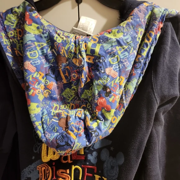 Disney Parks Walt Disney World Embroidered Full Zip up Hoodie Jacket. Size Small - Picture 7 of 7